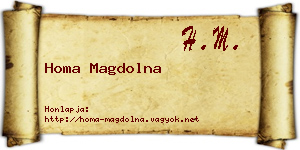 Homa Magdolna névjegykártya