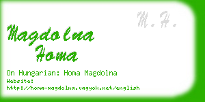 magdolna homa business card